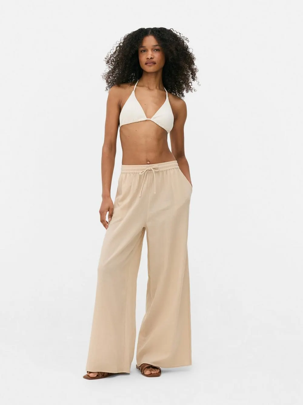 Pantaloni da spiaggia con coulisse