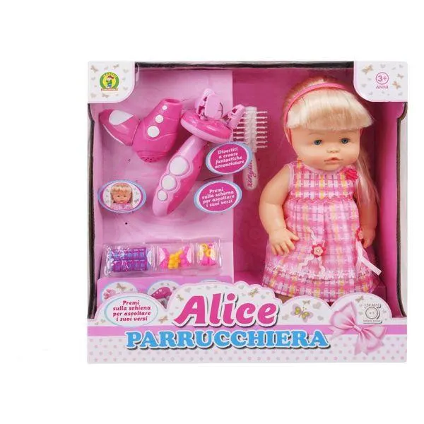 Bambola Alice Parrucchiera con Accessori - Mazzeo Giocattoli