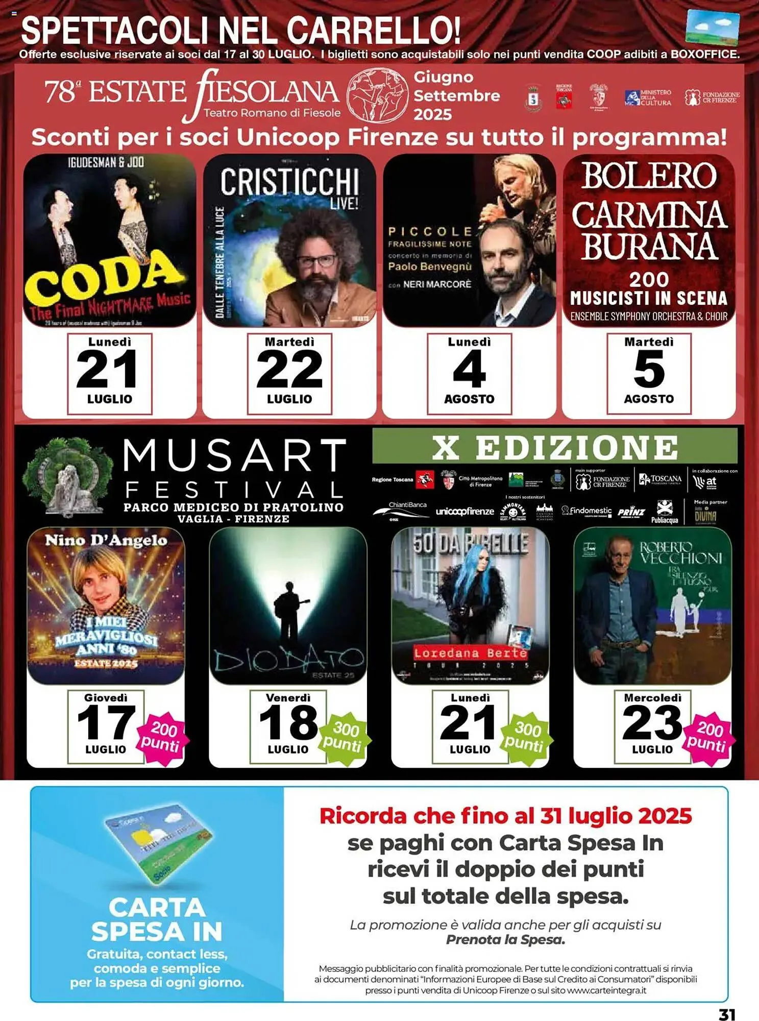 Volantino Unicoop da 17 luglio a 30 luglio di 2025 - Pagina del volantino 31