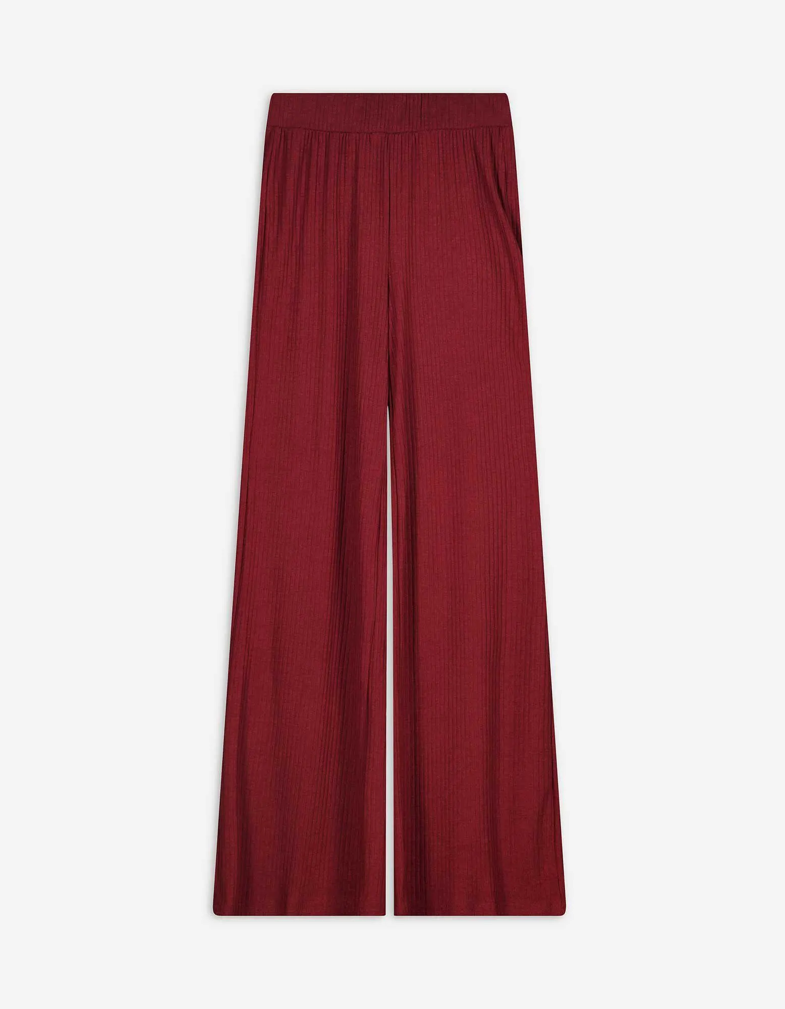 Pantaloni - A costine - rosso scuro