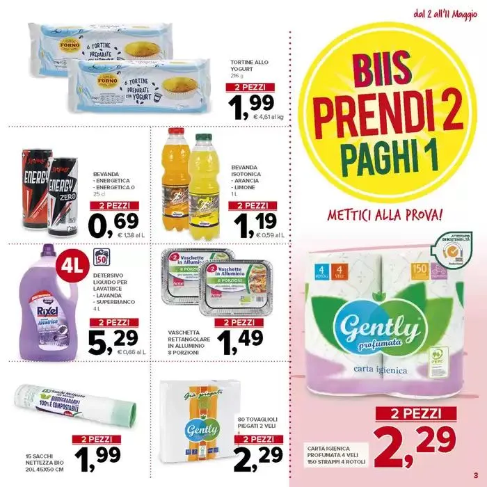 Prendi 2, paghi 1 da 2 maggio a 11 maggio di 2025 - Pagina del volantino 3