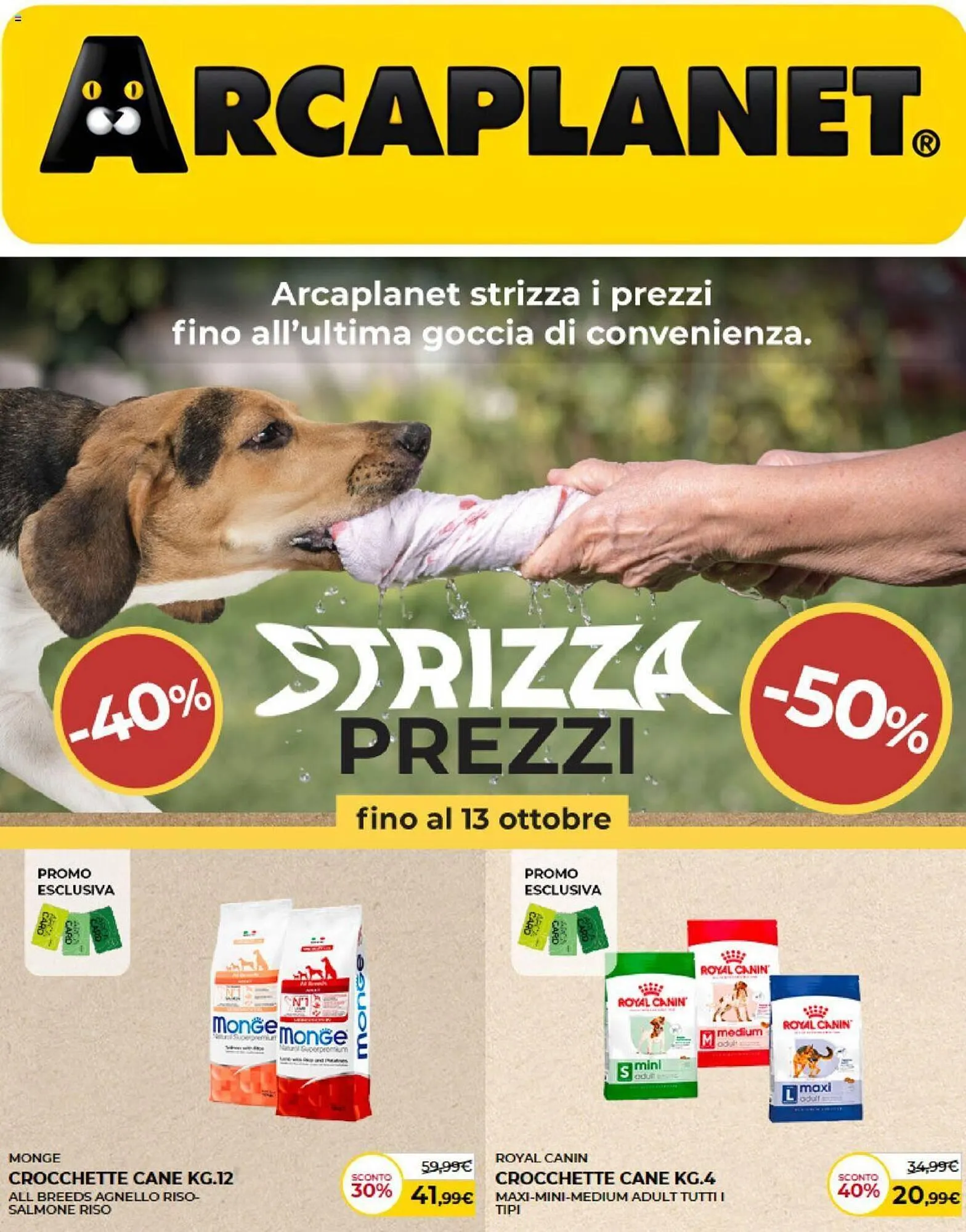 Volantino Arcaplanet da 30 settembre a 13 ottobre di 2024 - Pagina del volantino 1