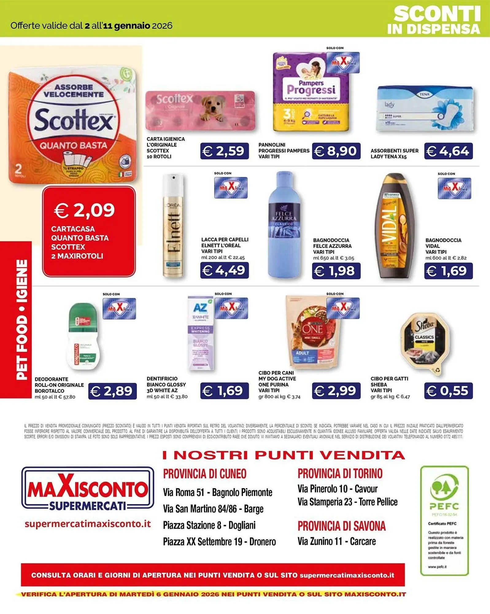 Volantino Maxisconto da 2 gennaio a 11 gennaio di 2026 - Pagina del volantino 12