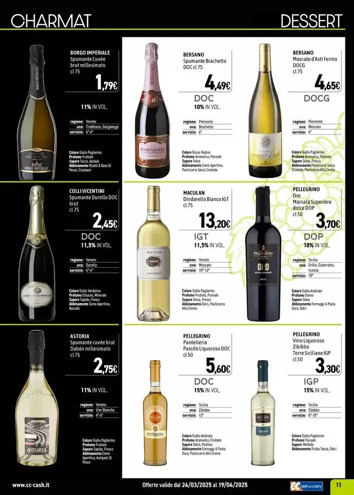 Carta Vini Primavera-Estate 2025 da 24 marzo a 19 aprile di 2025 - Pagina del volantino 11