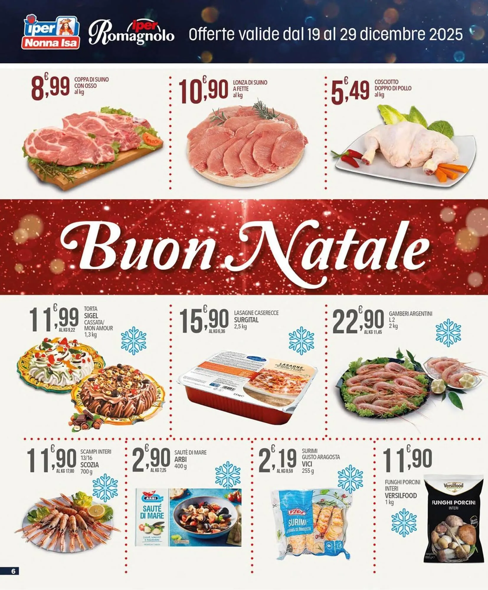 Volantino Iper Romagnolo da 19 dicembre a 29 dicembre di 2025 - Pagina del volantino 6