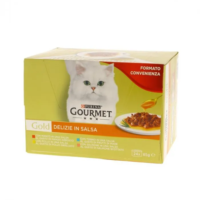 Gourmet Gold Delizie in salsa per gatti Pack 24x85 g