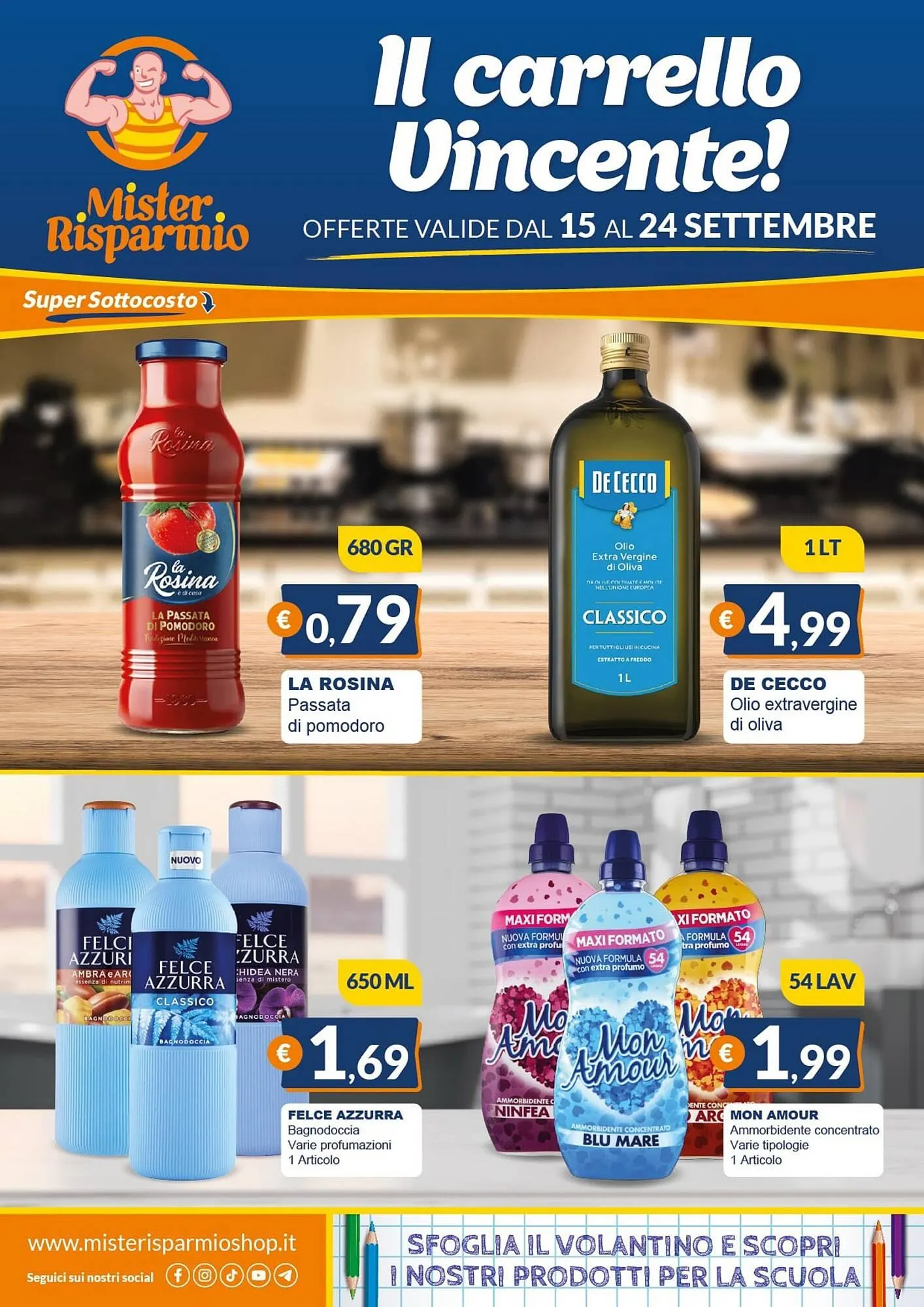 Volantino Mister Risparmio da 15 settembre a 24 settembre di 2025 - Pagina del volantino 1