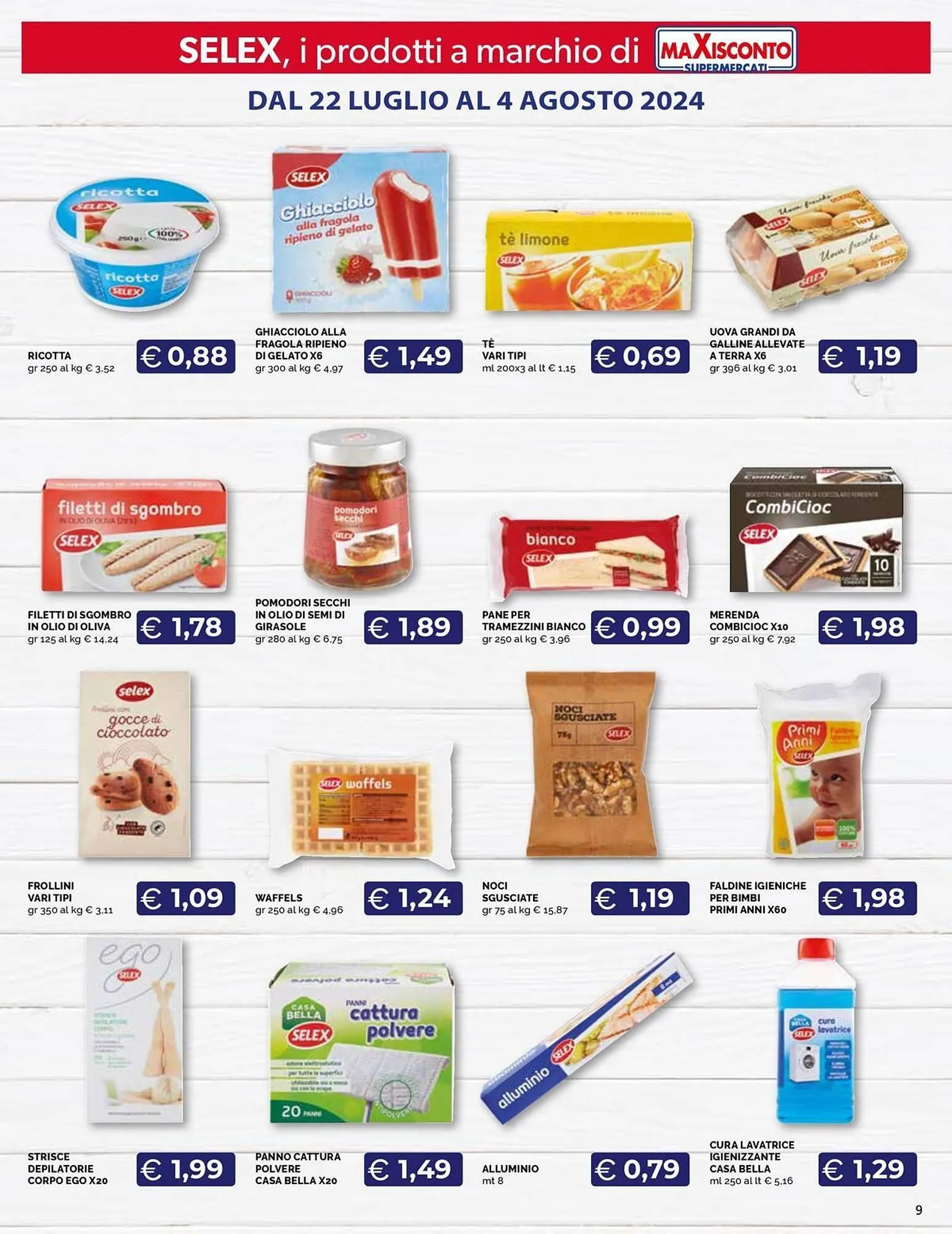 Volantino Maxisconto da 22 luglio a 4 agosto di 2024 - Pagina del volantino 9