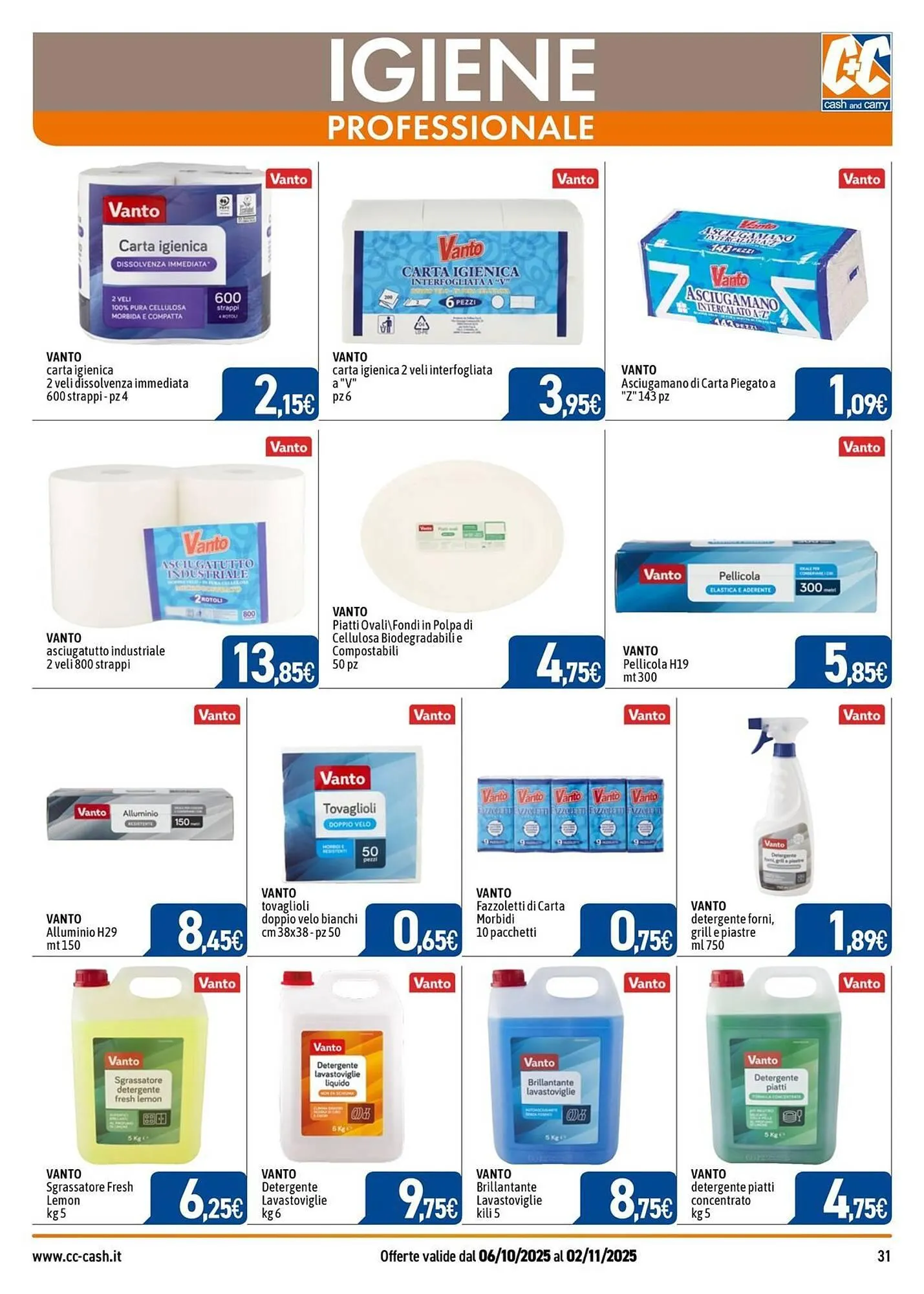 Volantino C+C Italmarket da 6 ottobre a 2 novembre di 2025 - Pagina del volantino 31
