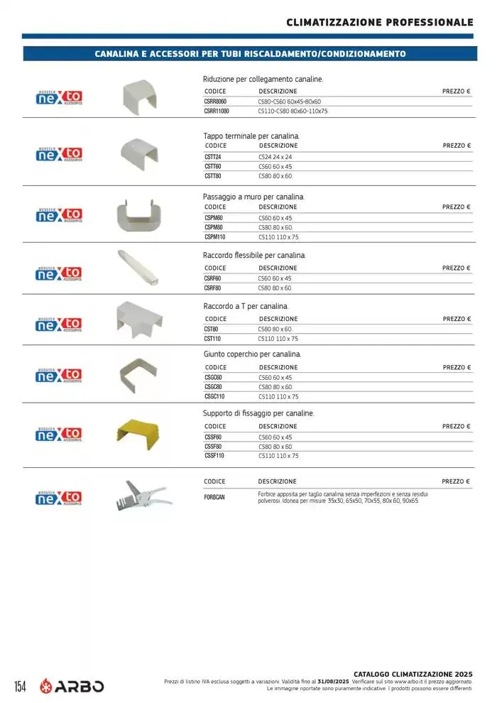 Catalogo Climatizzazione 2025 da 1 gennaio a 31 dicembre di 2025 - Pagina del volantino 144