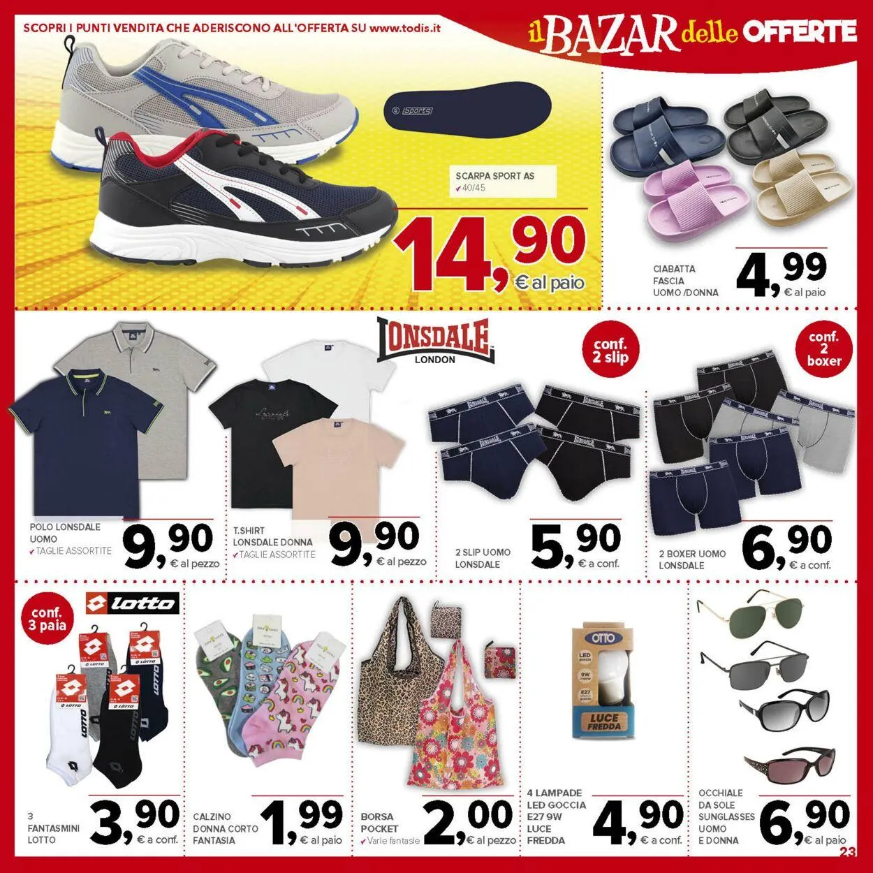 Todis Volantino attuale da 11 giugno a 25 giugno di 2025 - Pagina del volantino 23