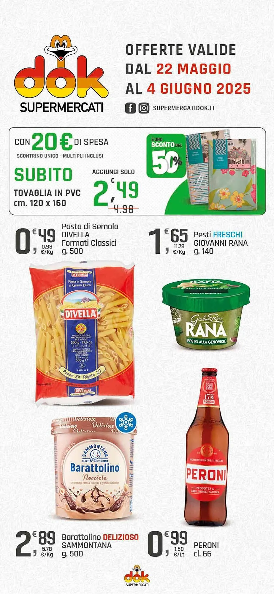 Volantino Supermercati Dok da 22 maggio a 4 giugno di 2025 - Pagina del volantino 1