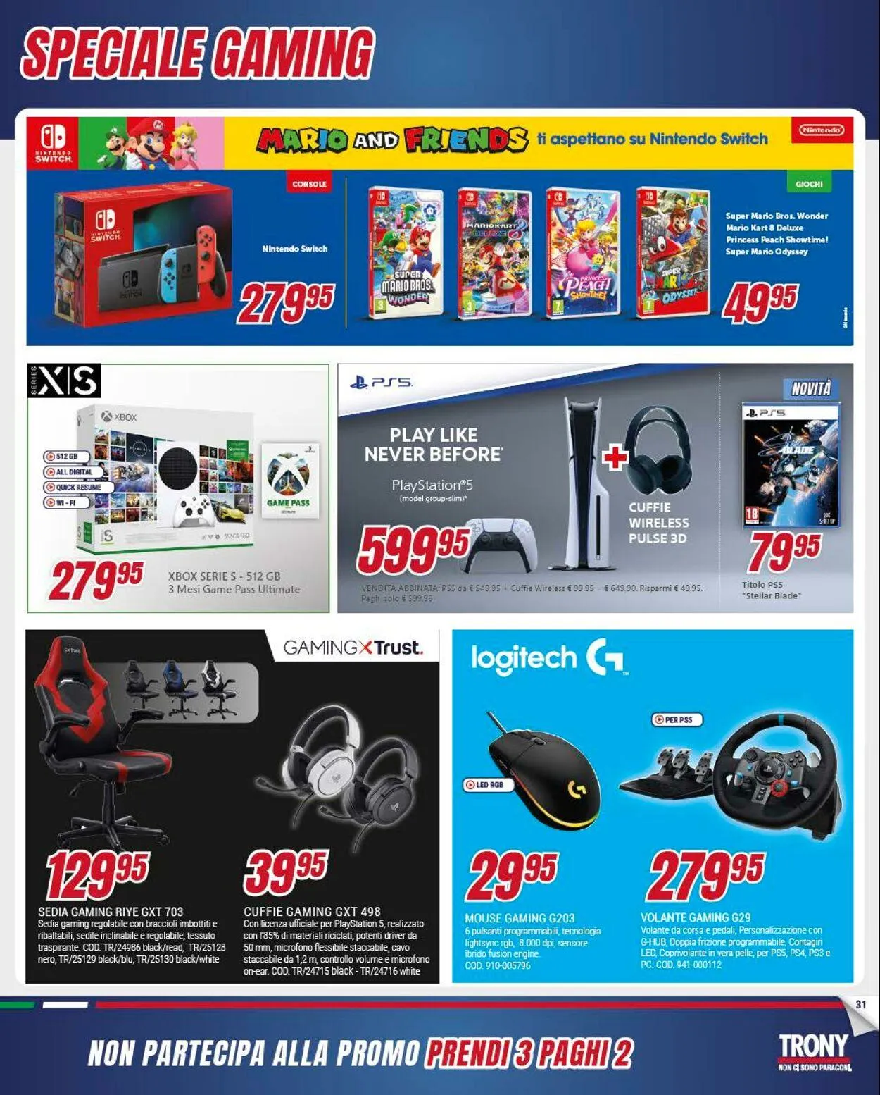 Trony - Palermo Volantino attuale da 2 maggio a 22 maggio di 2024 - Pagina del volantino 31