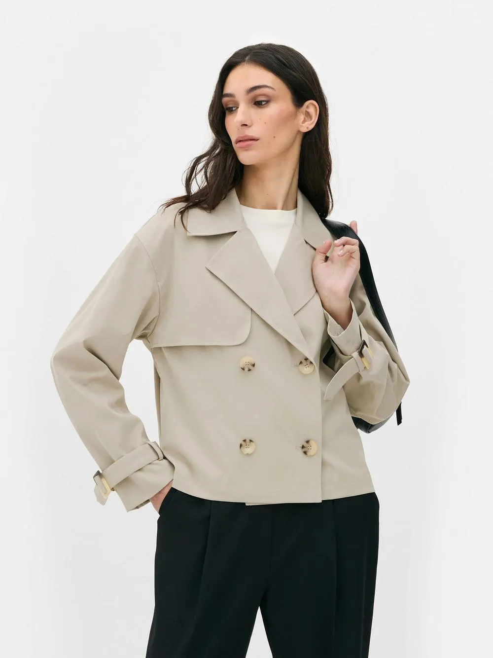 Giacca impermeabile squadrata