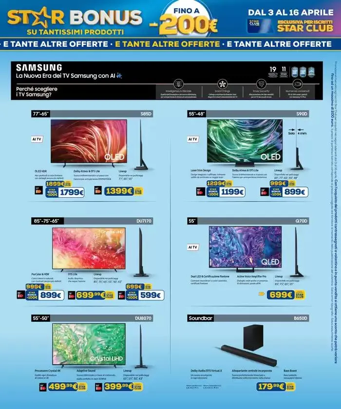 Star bonus -200€ su tantissimi prodotti da 3 aprile a 16 aprile di 2025 - Pagina del volantino 15