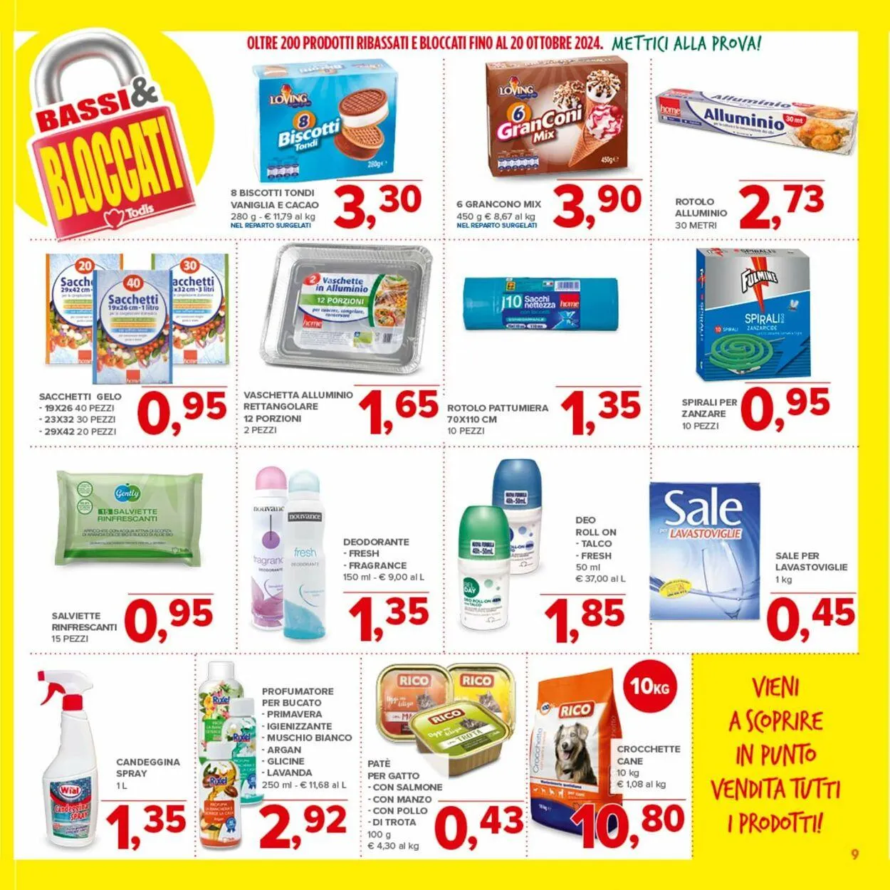 Todis Volantino attuale da 4 settembre a 18 settembre di 2024 - Pagina del volantino 9