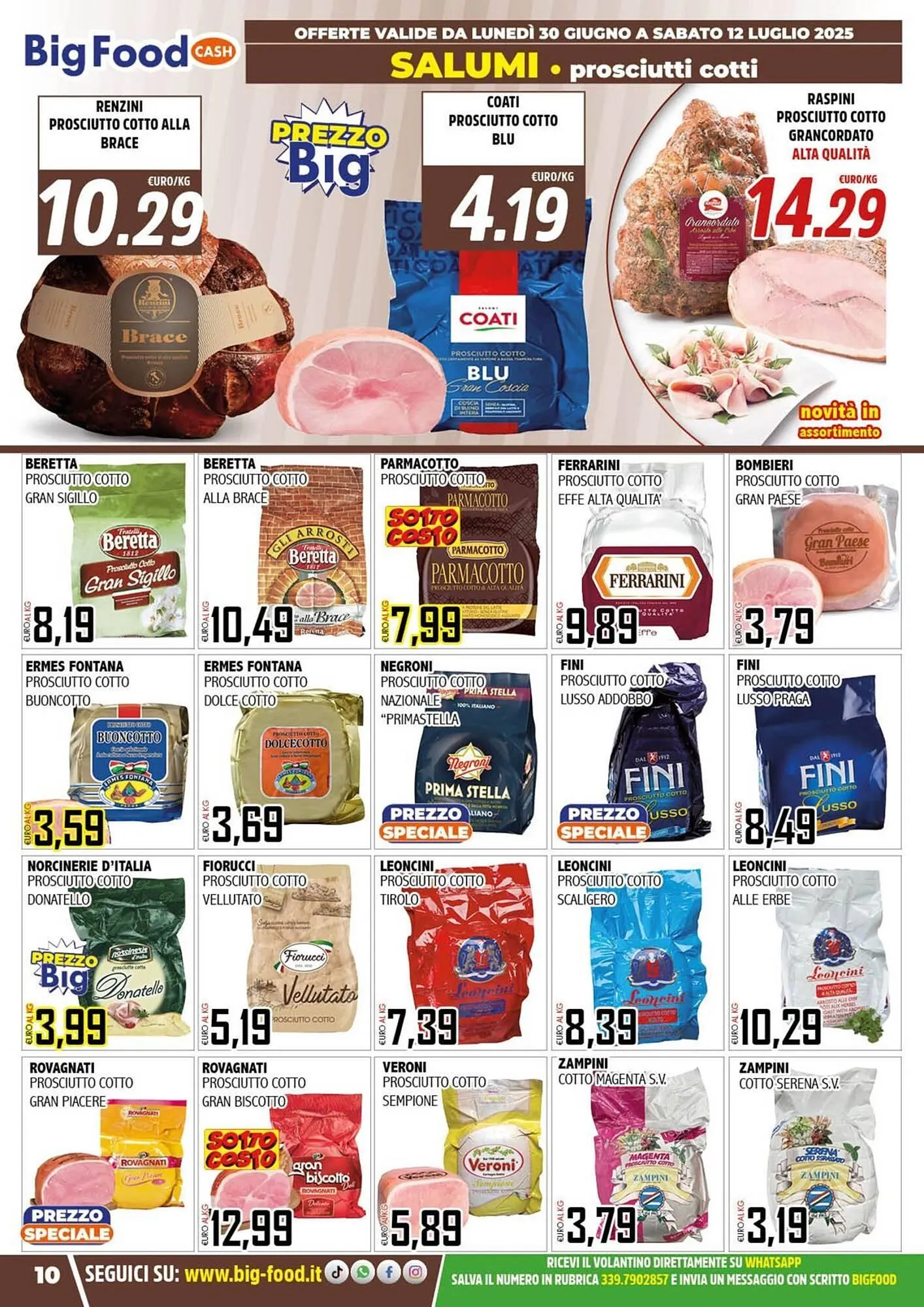 Volantino Big Food da 30 giugno a 12 luglio di 2025 - Pagina del volantino 10