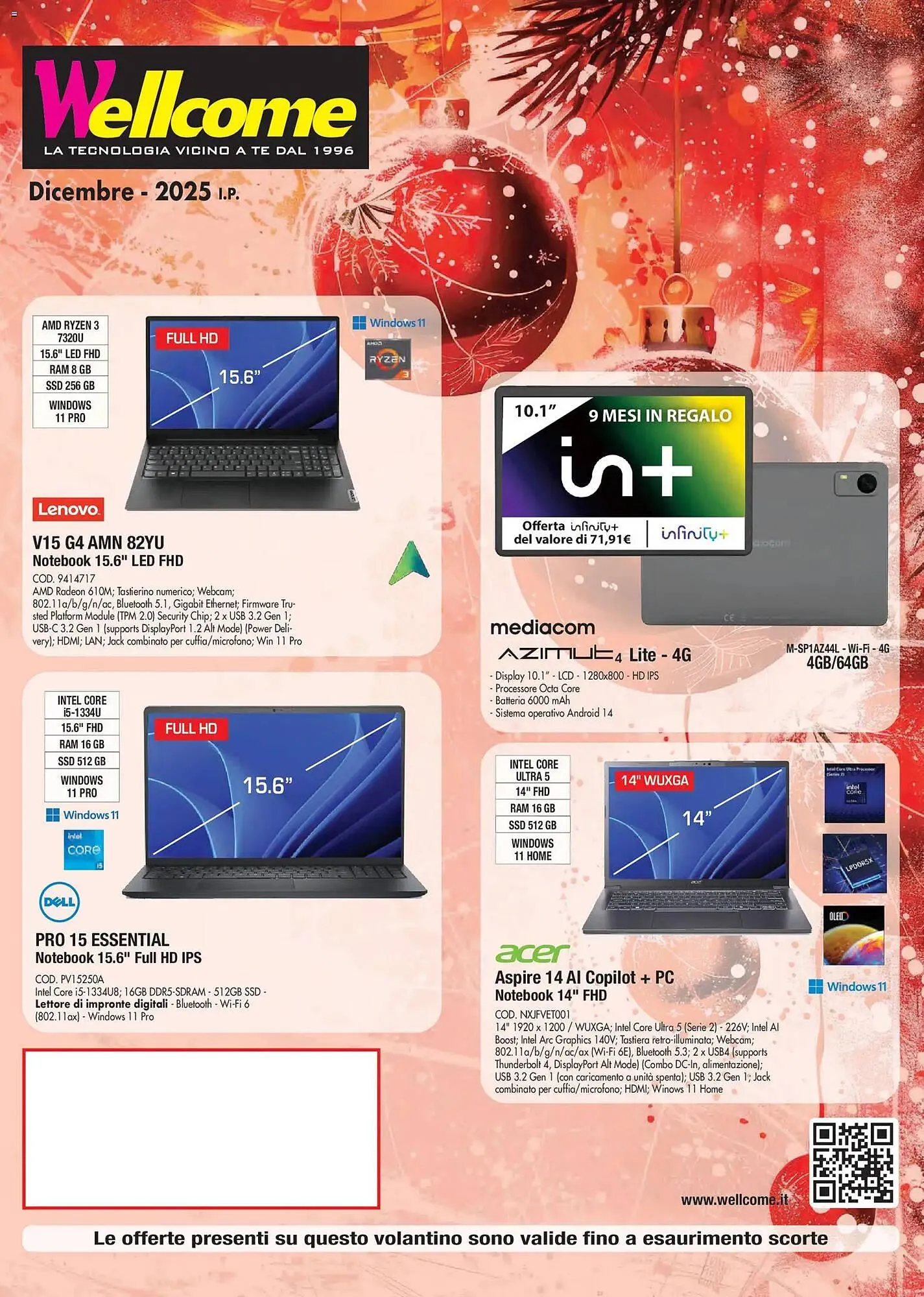 Volantino Wellcome da 23 dicembre a 14 gennaio di 2026 - Pagina del volantino 1