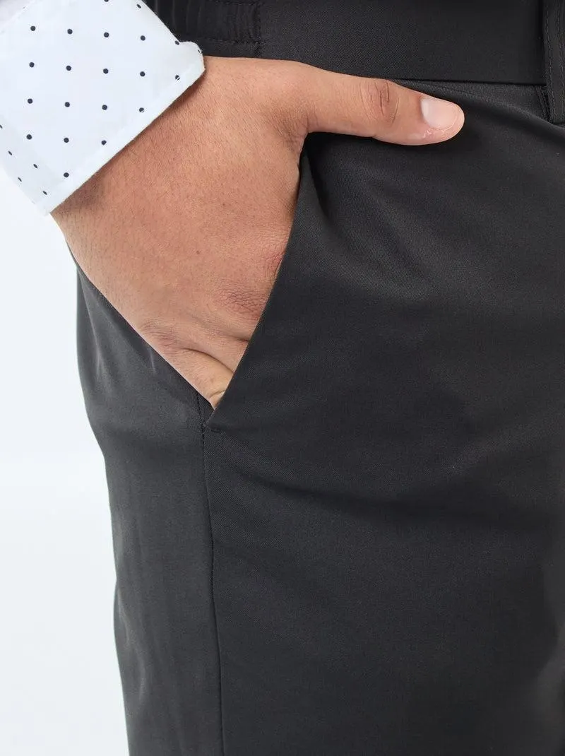 Pantaloni da abito slim - nero