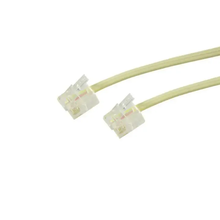 Cavo telefonico lineare 2 spine 6p 4c 10 m