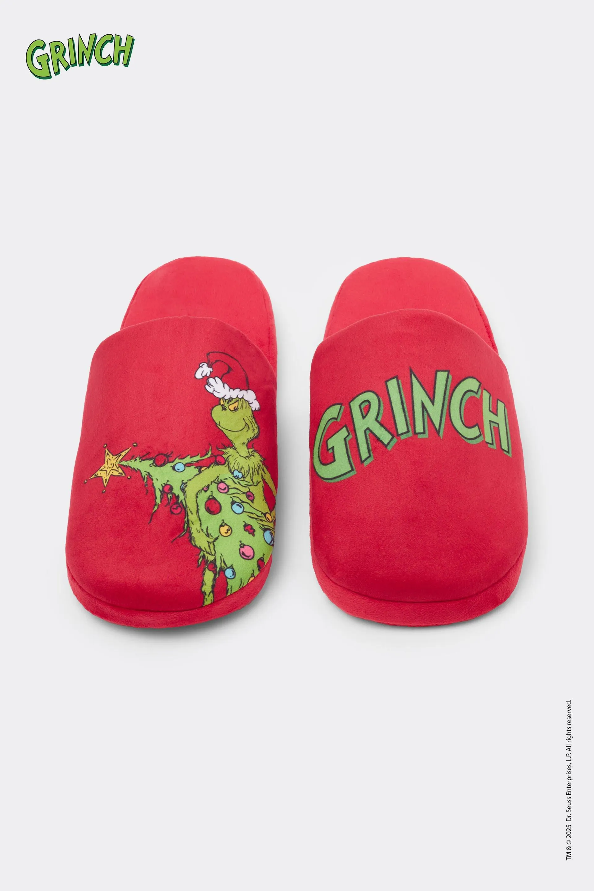 Pantafole/Ciabatte Stampa Grinch Uomo
