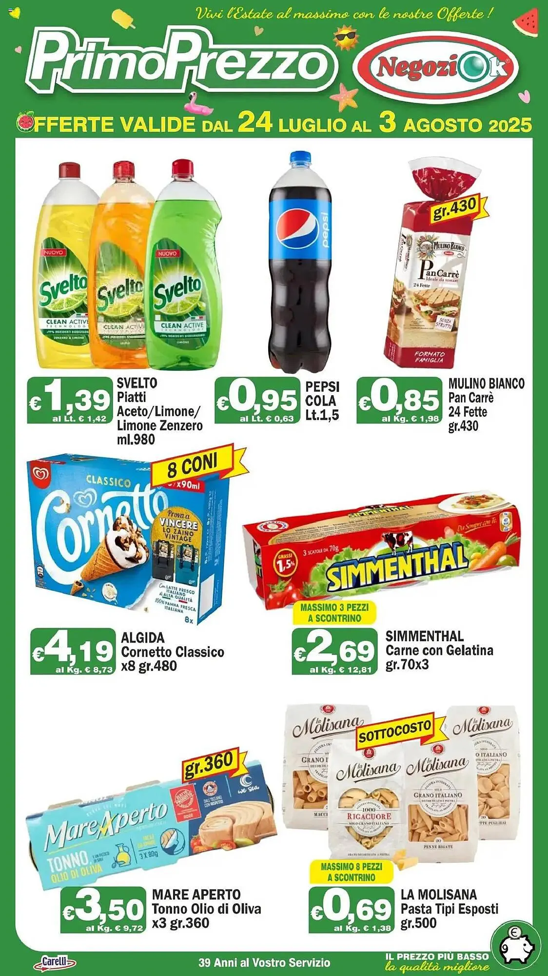 Volantino Primo Prezzo da 24 luglio a 3 agosto di 2025 - Pagina del volantino 1