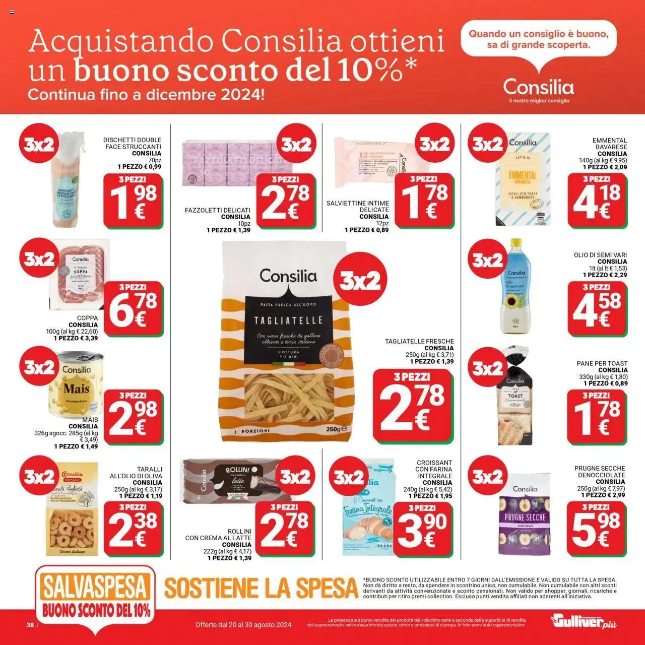 Volantino Gulliver da 20 agosto a 30 agosto di 2024 - Pagina del volantino 38