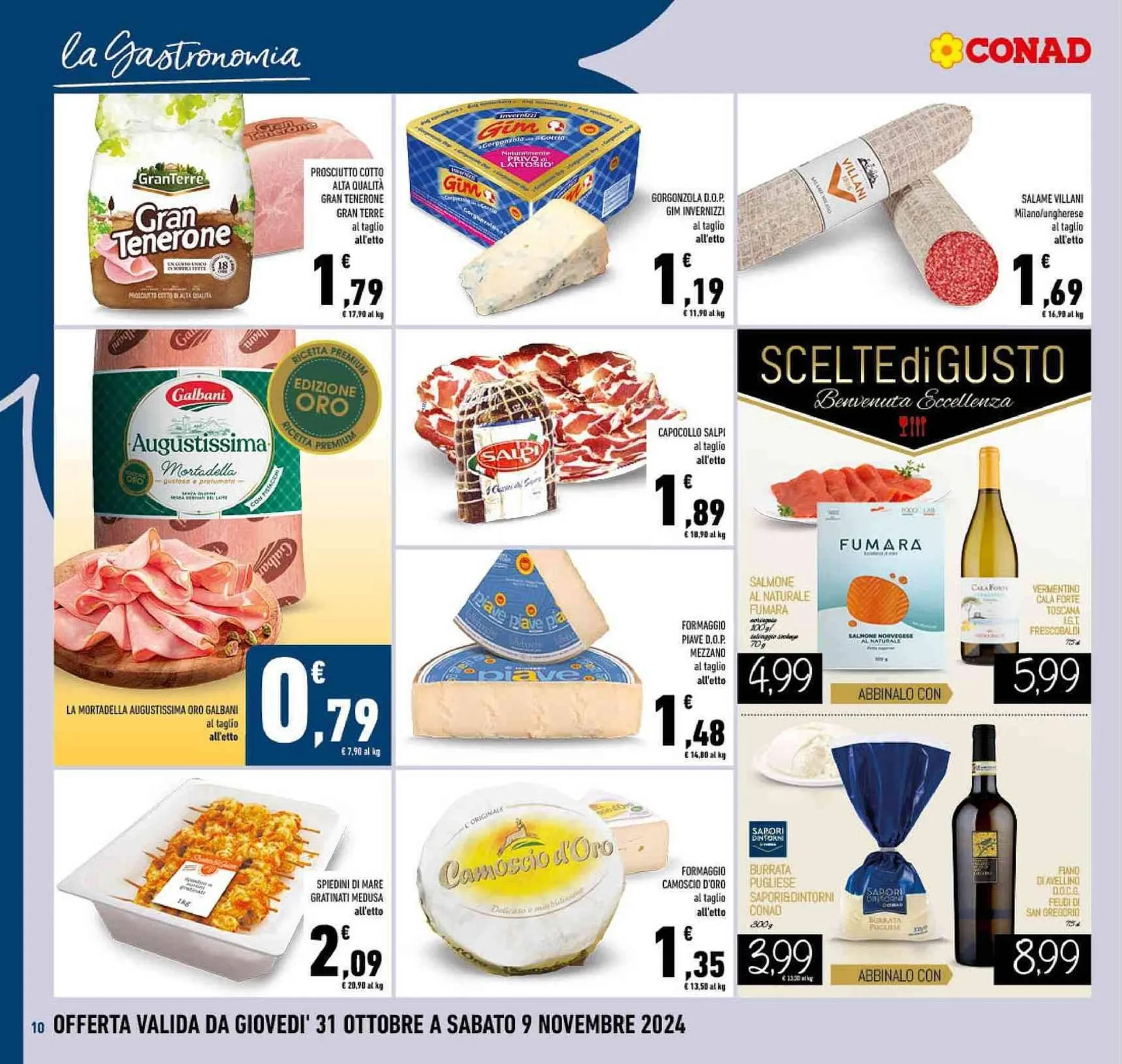 Volantino Conad da 31 ottobre a 9 novembre di 2024 - Pagina del volantino 10