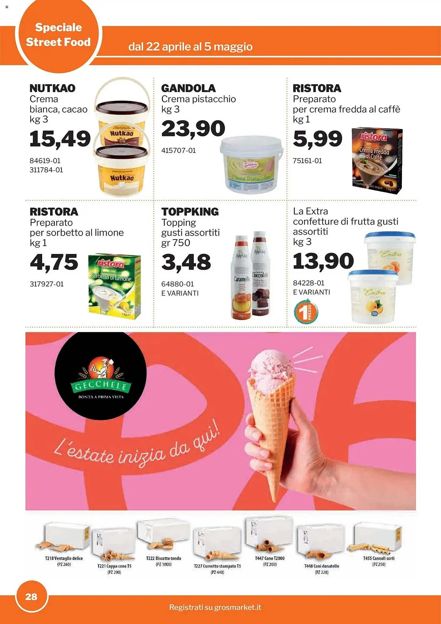 Volantino GrosMarket da 22 aprile a 5 maggio di 2026 - Pagina del volantino 28