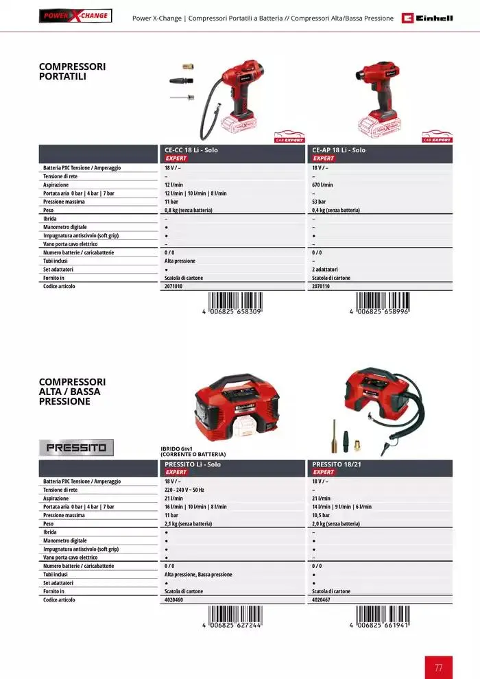Elettroutensili 2025 da 11 febbraio a 31 dicembre di 2025 - Pagina del volantino 77
