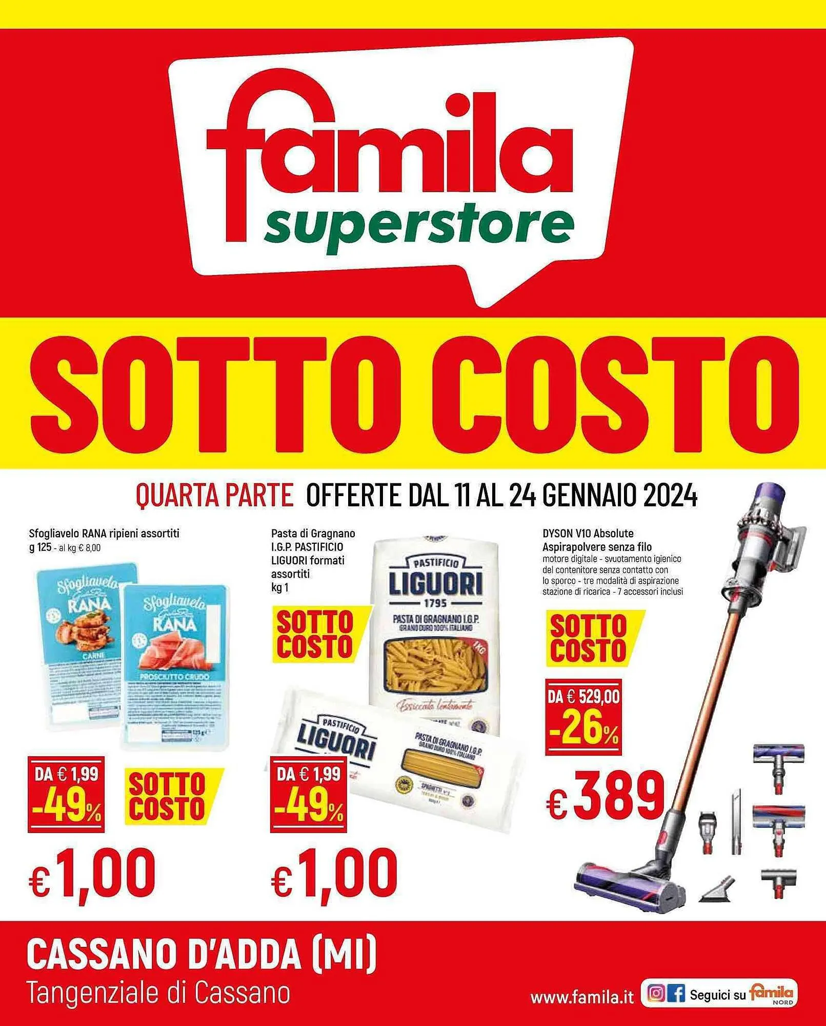Volantino Famila Superstore da 11 gennaio a 24 gennaio di 2024 - Pagina del volantino 1