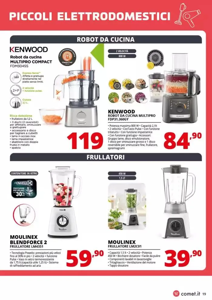 Speciale Piccoli Elettrodomestici da Comet! da 20 marzo a 2 aprile di 2025 - Pagina del volantino 19