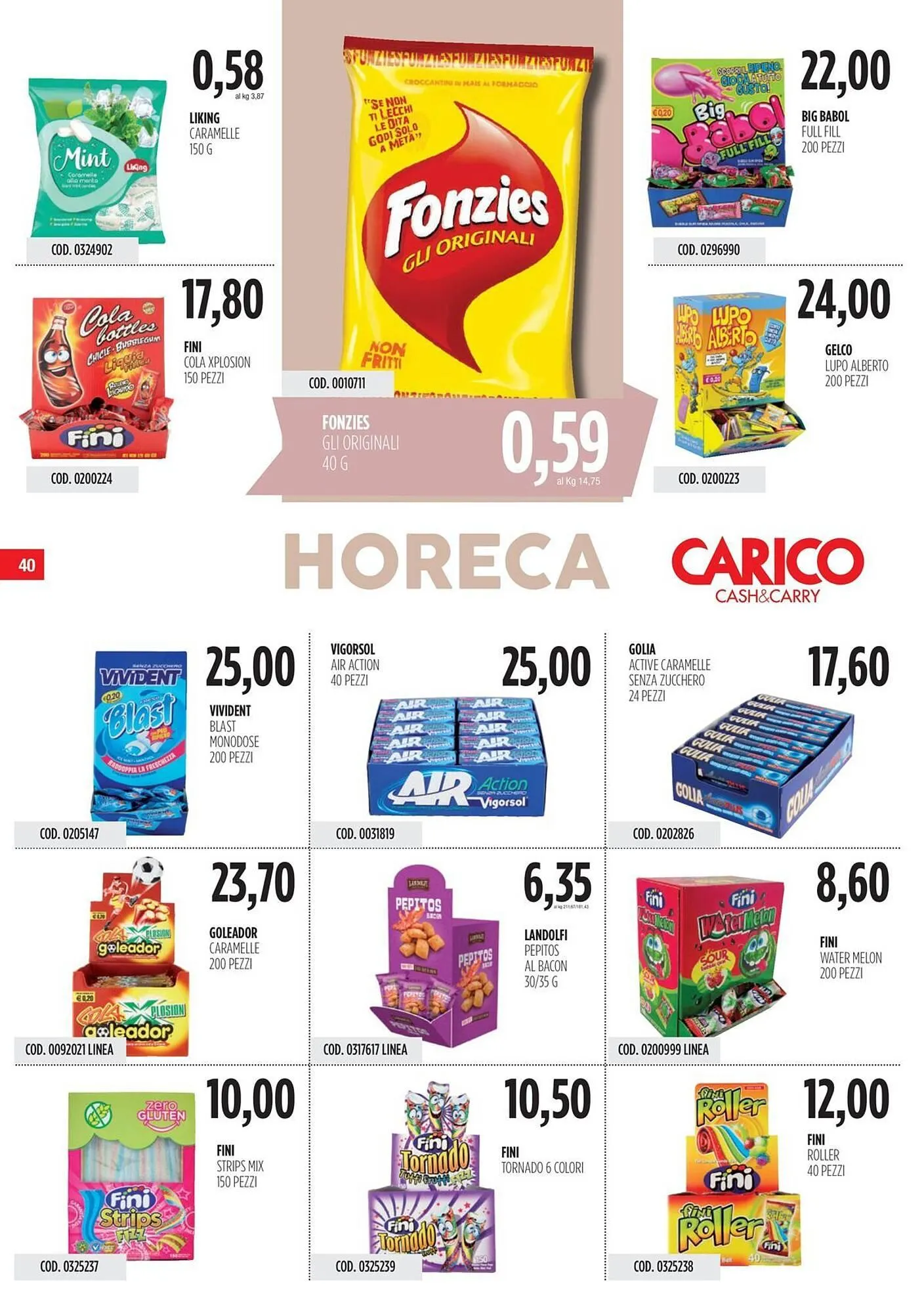 Volantino Carico Cash & Carry da 3 luglio a 16 luglio di 2025 - Pagina del volantino 40