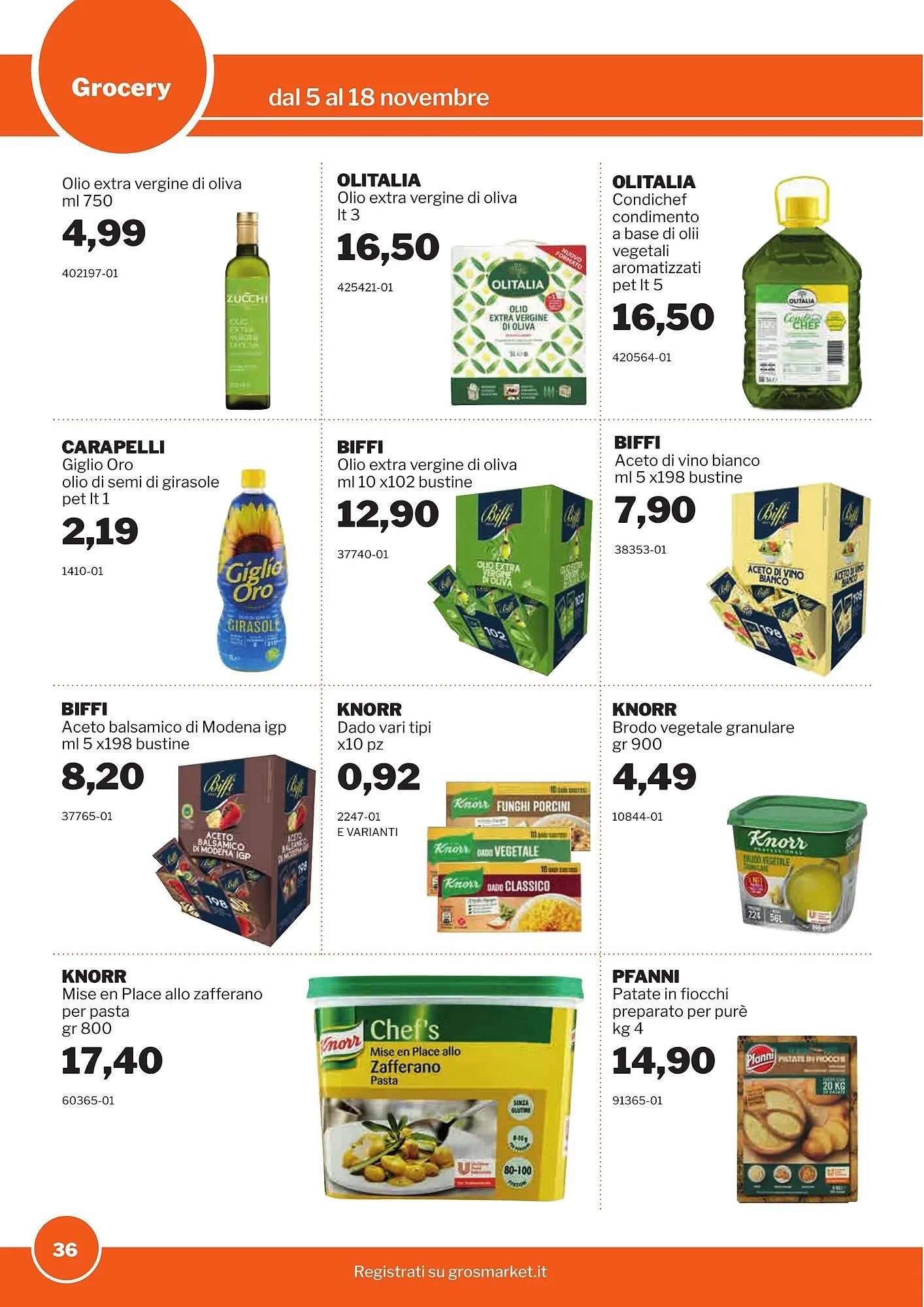 Volantino GrosMarket da 5 novembre a 18 novembre di 2025 - Pagina del volantino 36