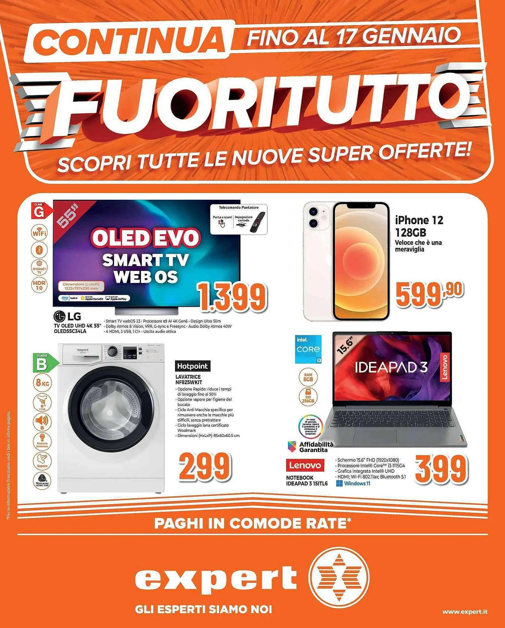 Volantino Expert da 11 gennaio a 17 gennaio di 2024 - Pagina del volantino 1