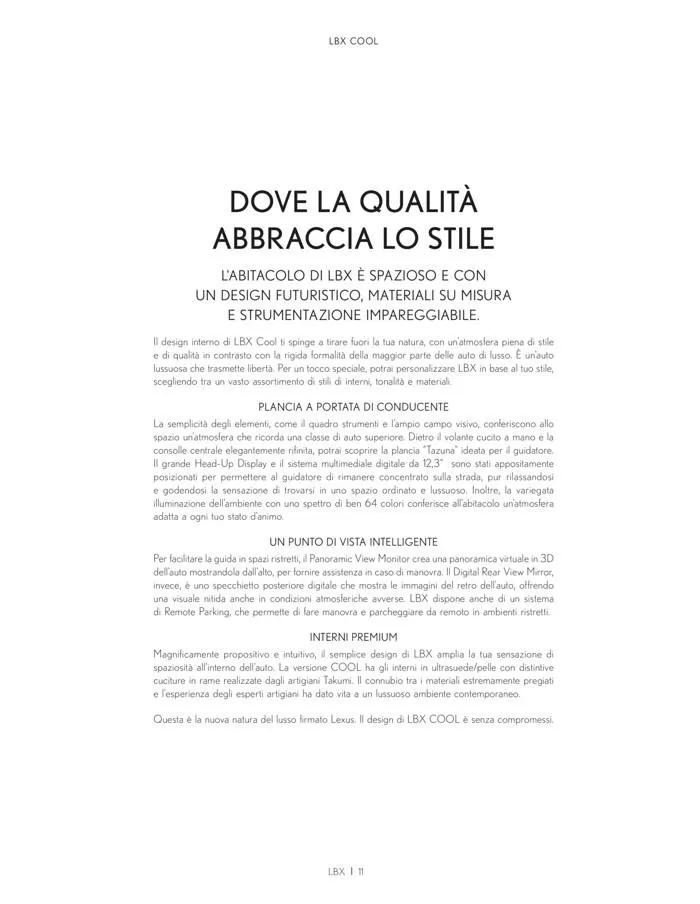 LBX da 11 settembre a 31 gennaio di 2028 - Pagina del volantino 11