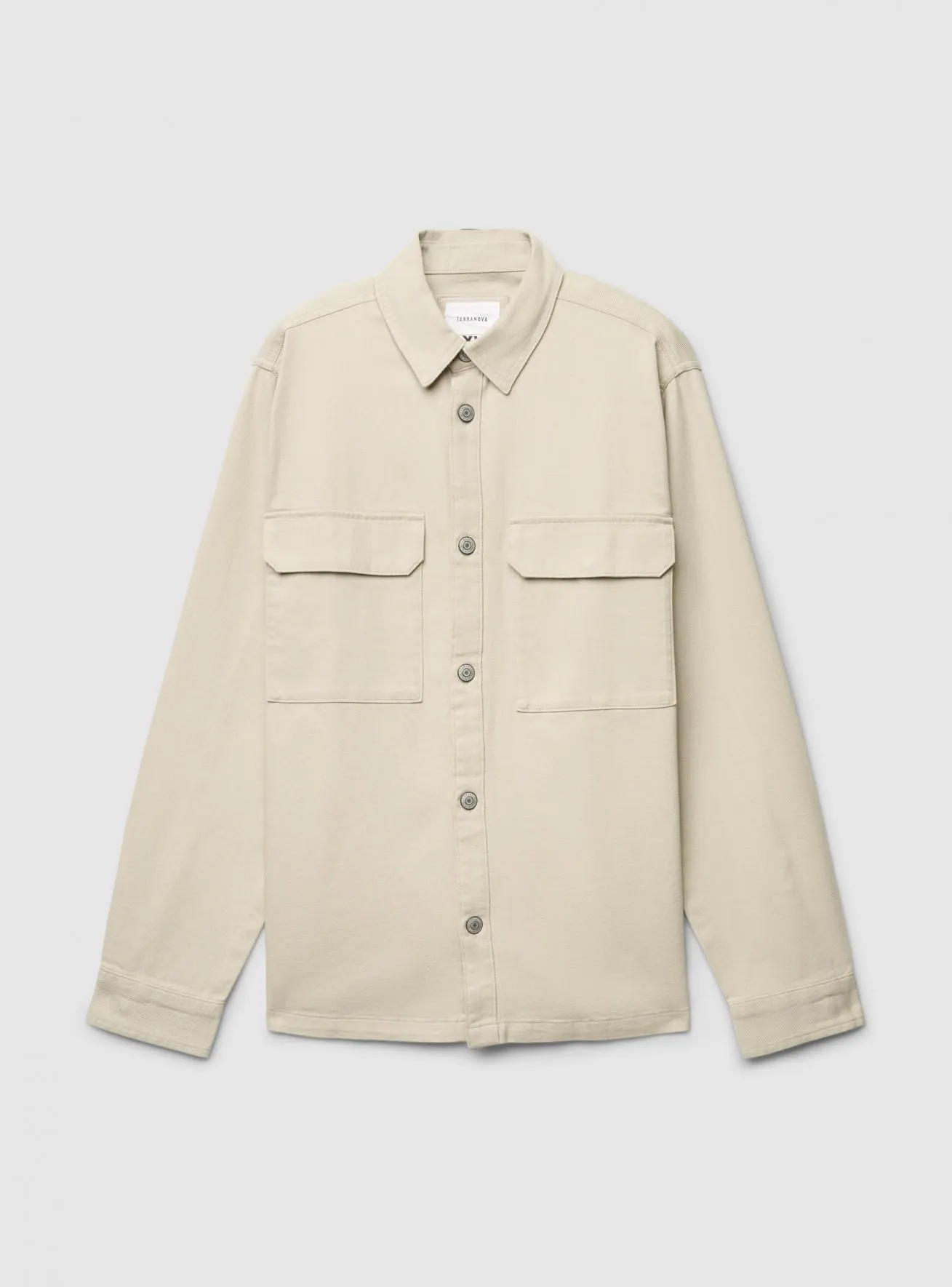 Shacket tasche a patta Crema