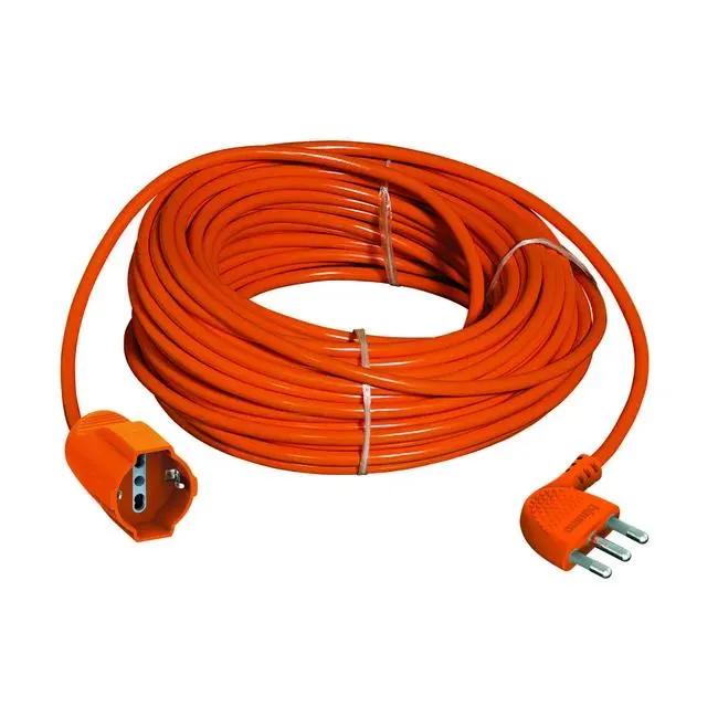 Prolunga elettrica BTICINO 25m arancione H05VV-F, 3G1.5 mm² spina 2P+T 16A, presa schuko
