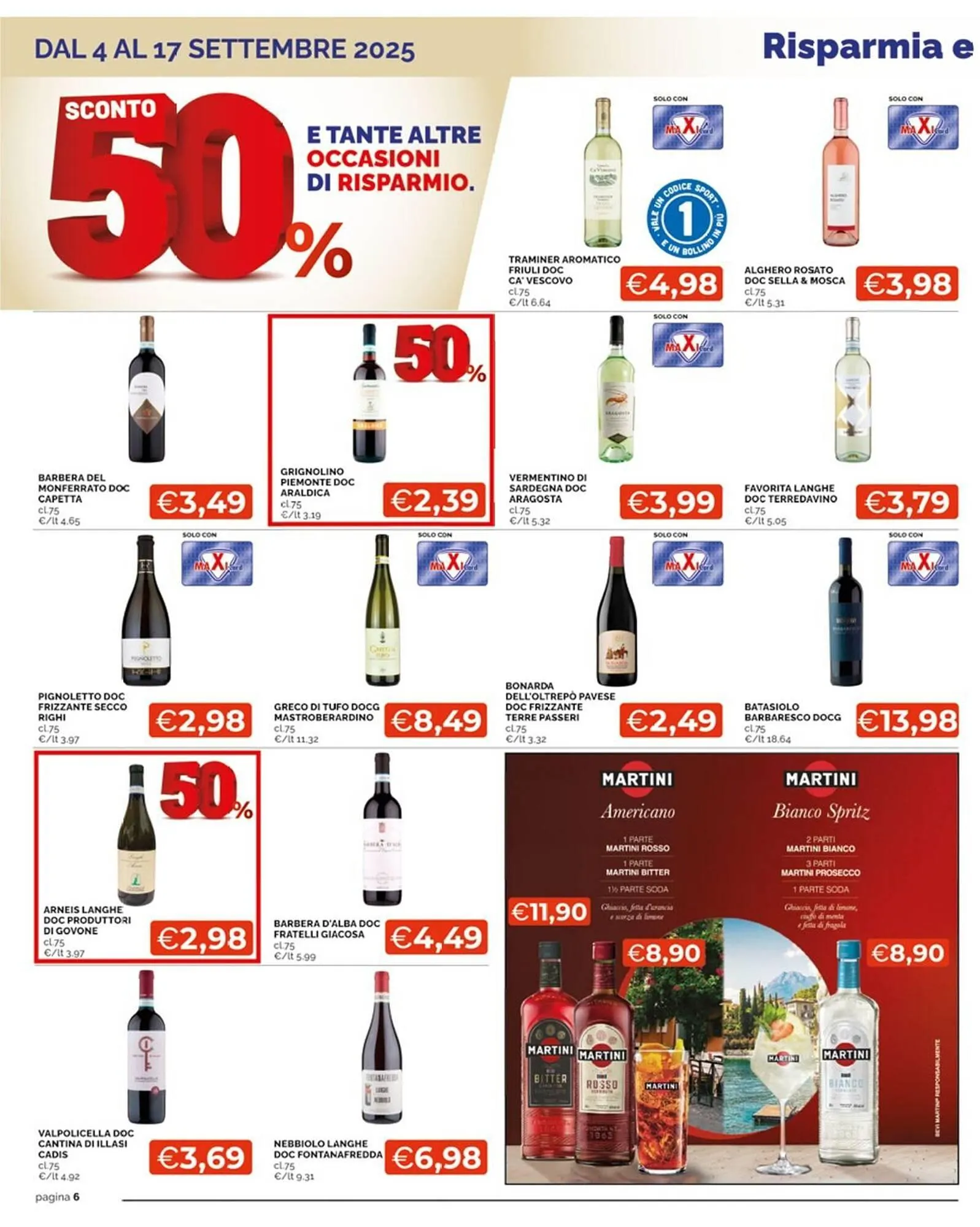 Volantino Maxisconto da 4 settembre a 17 settembre di 2025 - Pagina del volantino 6