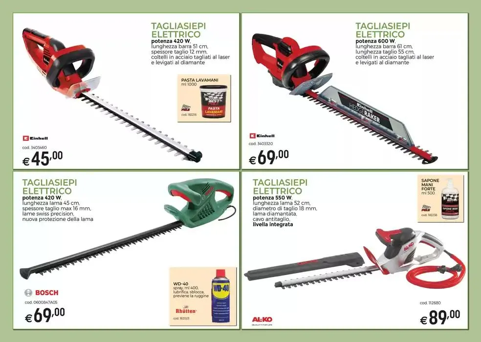 Macchine da giardino da 19 marzo a 22 settembre di 2025 - Pagina del volantino 10