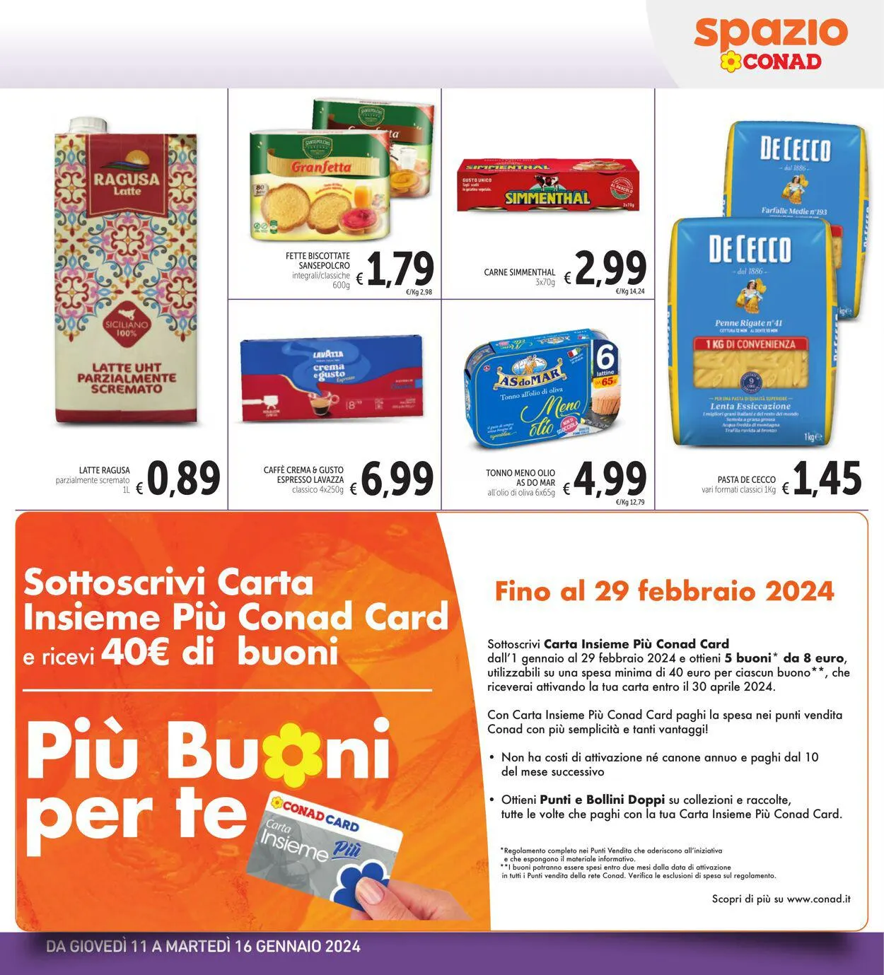 Conad - Spazio - Palermo Volantino attuale da 11 gennaio a 16 gennaio di 2024 - Pagina del volantino 7