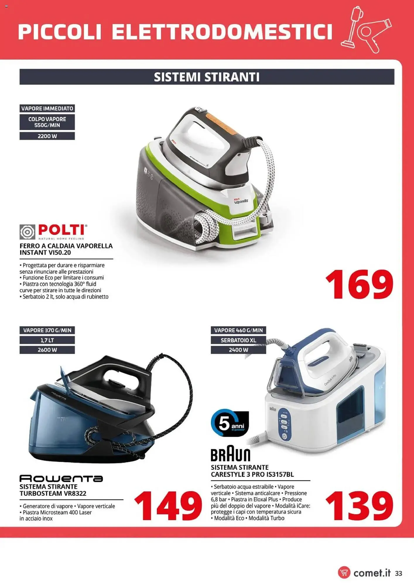 Volantino Comet da 20 marzo a 8 aprile di 2026 - Pagina del volantino 33