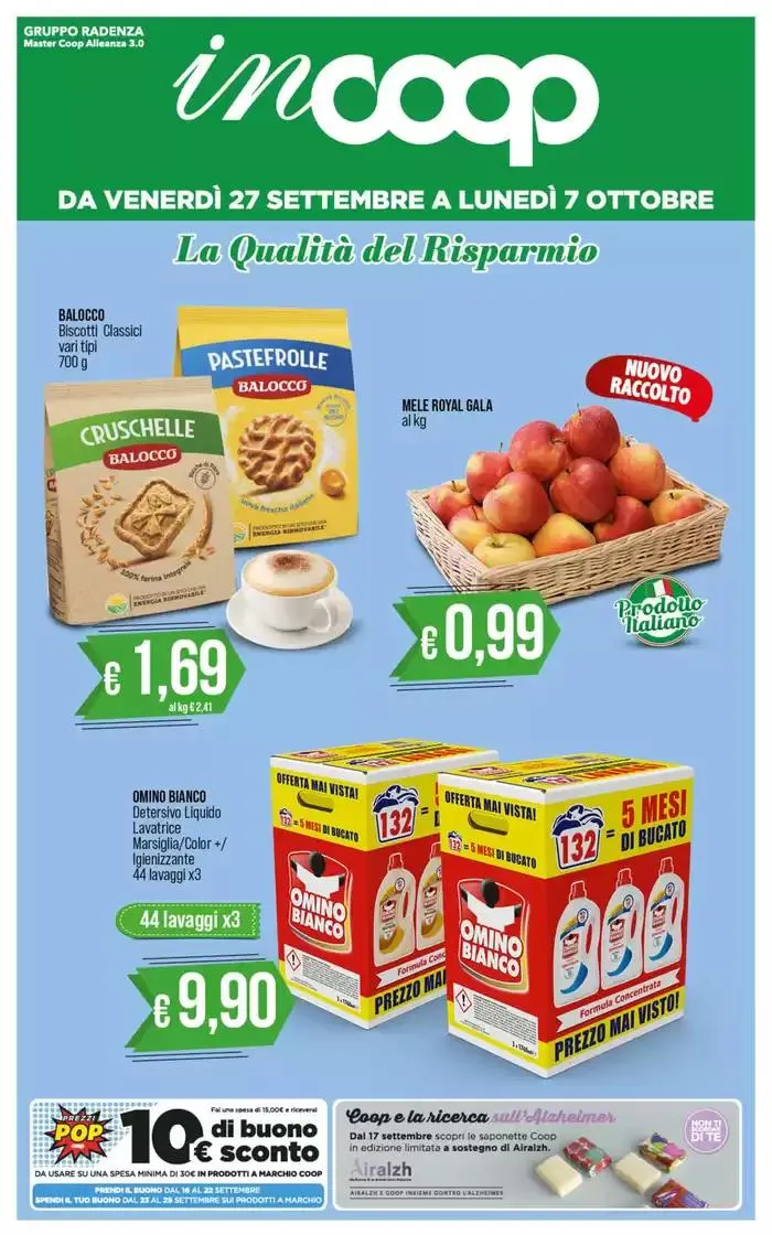 La qualita del risparmio! da 27 settembre a 7 ottobre di 2024 - Pagina del volantino 1