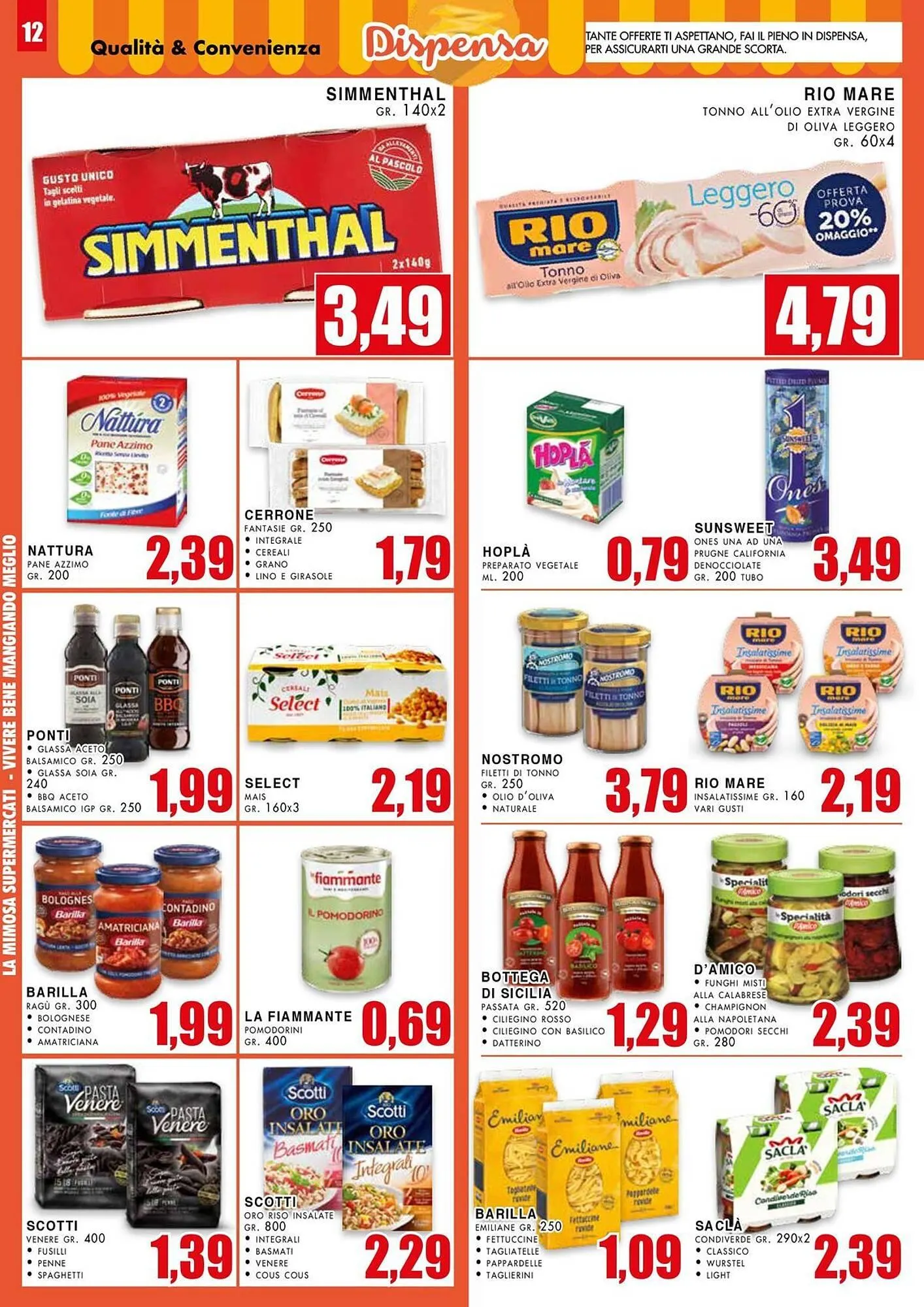 Volantino La Mimosa Supermercati da 30 giugno a 13 luglio di 2025 - Pagina del volantino 12
