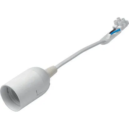 Portalampada E27 bianco