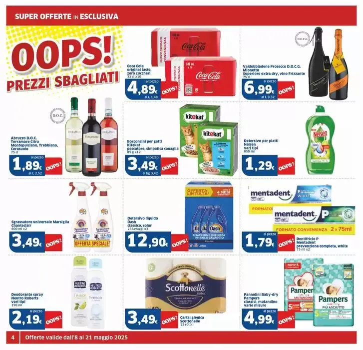 Oops! Prezzi sbagliati da 8 maggio a 21 maggio di 2025 - Pagina del volantino 4