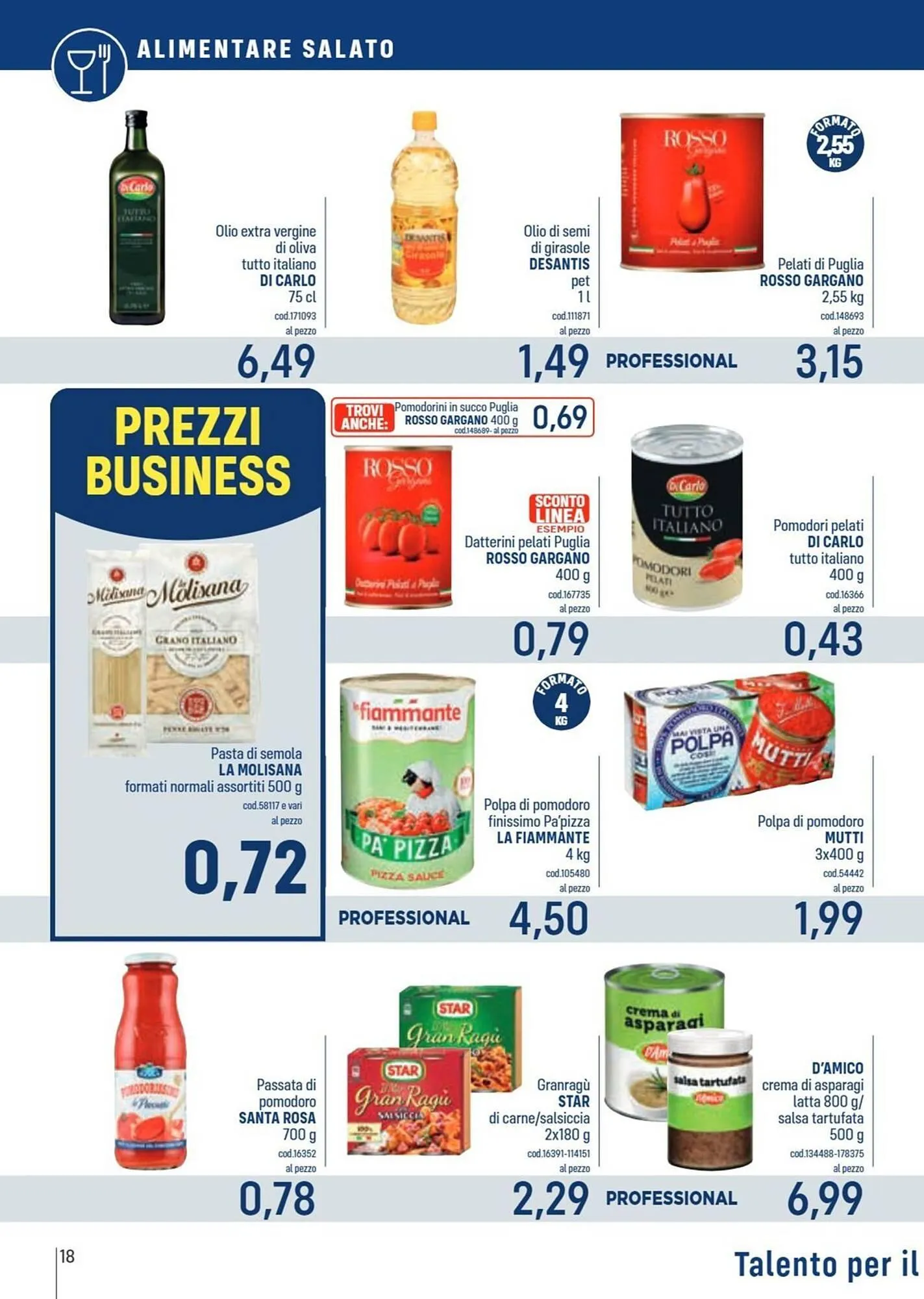 Volantino Talento Professional Store da 22 dicembre a 4 gennaio di 2026 - Pagina del volantino 18