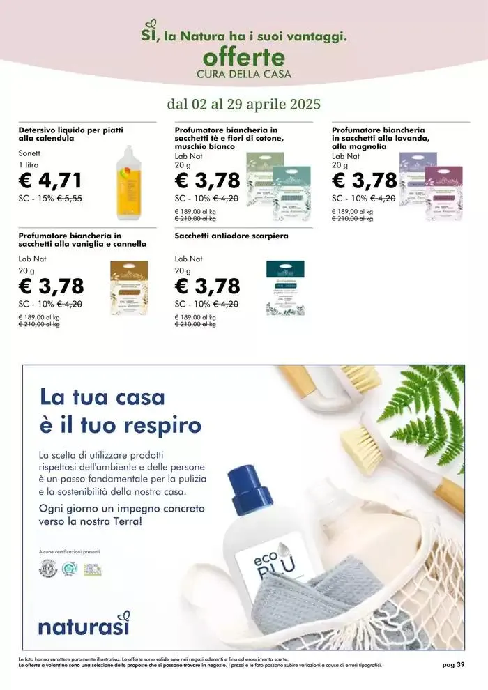 Offerte Aprile 2025 da 1 aprile a 30 aprile di 2025 - Pagina del volantino 39