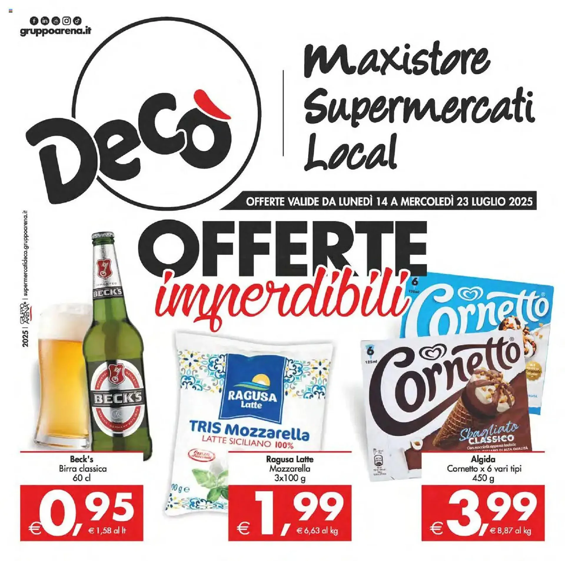 Volantino Deco Supermercati da 14 luglio a 23 luglio di 2025 - Pagina del volantino 1