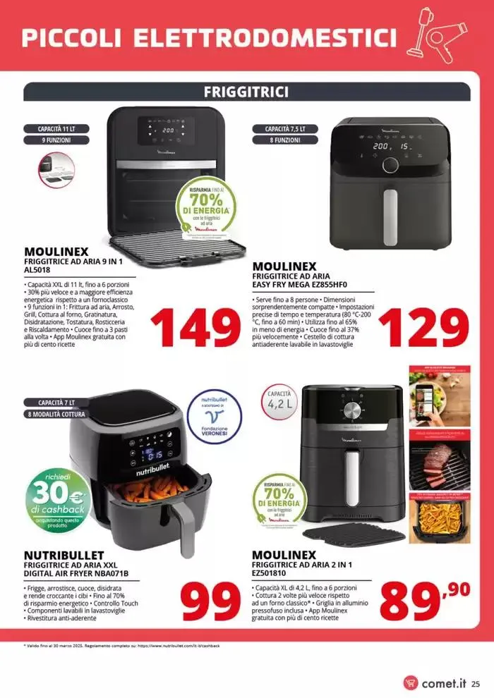 Speciale Piccoli Elettrodomestici da Comet! da 20 marzo a 2 aprile di 2025 - Pagina del volantino 25